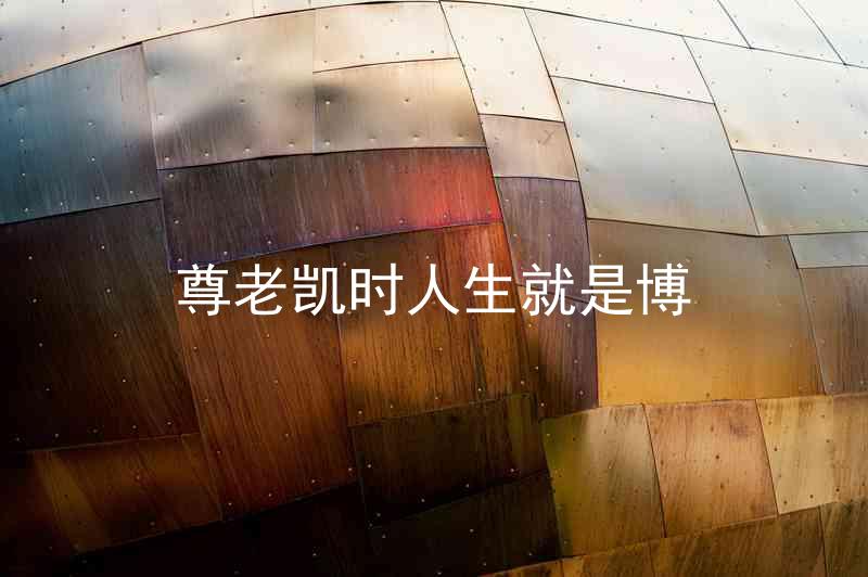 尊老凯时人生就是博